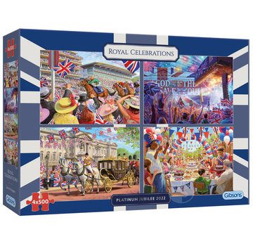 Gibsons Gibsons Jubilee Royal Celebrations Puzzle 4 x 500pcs