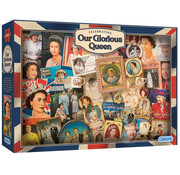 Gibsons Gibsons Jubilee Our Glorious Queen Puzzle 1000pcs