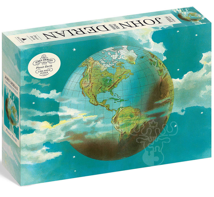FINAL SALE Artisan John Derian Paper Goods: Planet Earth Puzzle 1000pcs