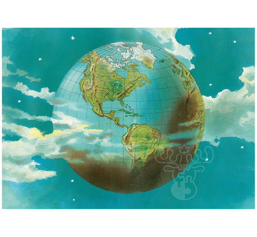 FINAL SALE Artisan John Derian Paper Goods: Planet Earth Puzzle 1000pcs