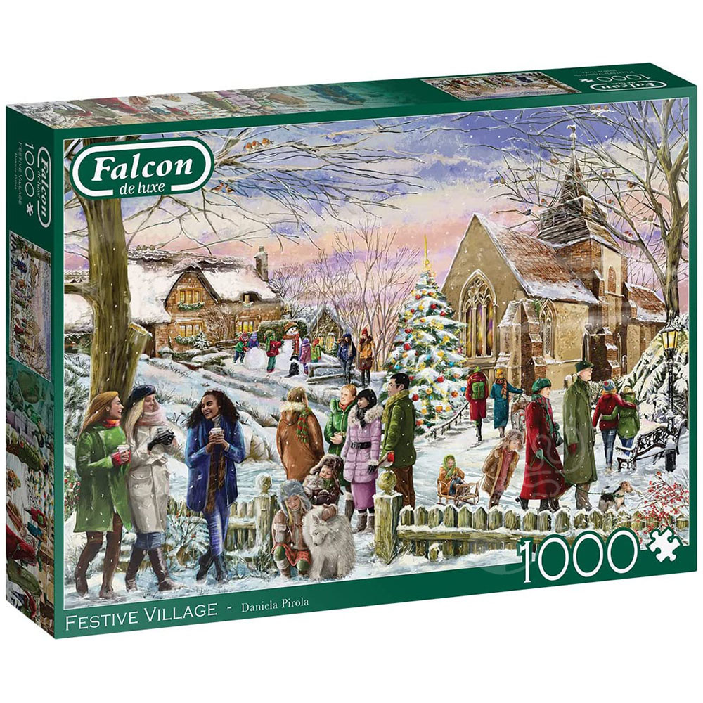 Falcon Festive Village Puzzle 1000pcs Puzzles Canada
