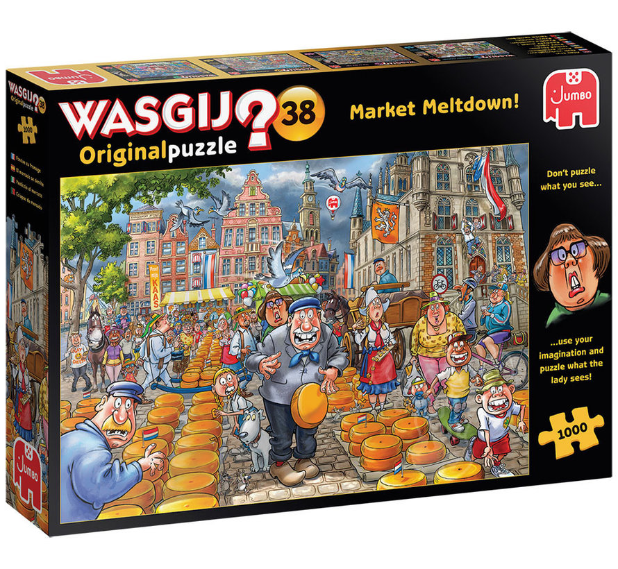 Jumbo Wasgij Original 38 Market Meltdown! Puzzle 1000pcs