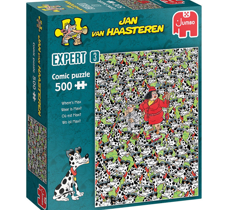Jumbo Jan van Haasteren - Expert 03 Where’s Max? Puzzle 500pcs
