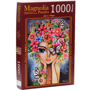 Magnolia Puzzles Magnolia Lady with Flowers - Romi Lerda Special Edition Puzzle 1000pcs