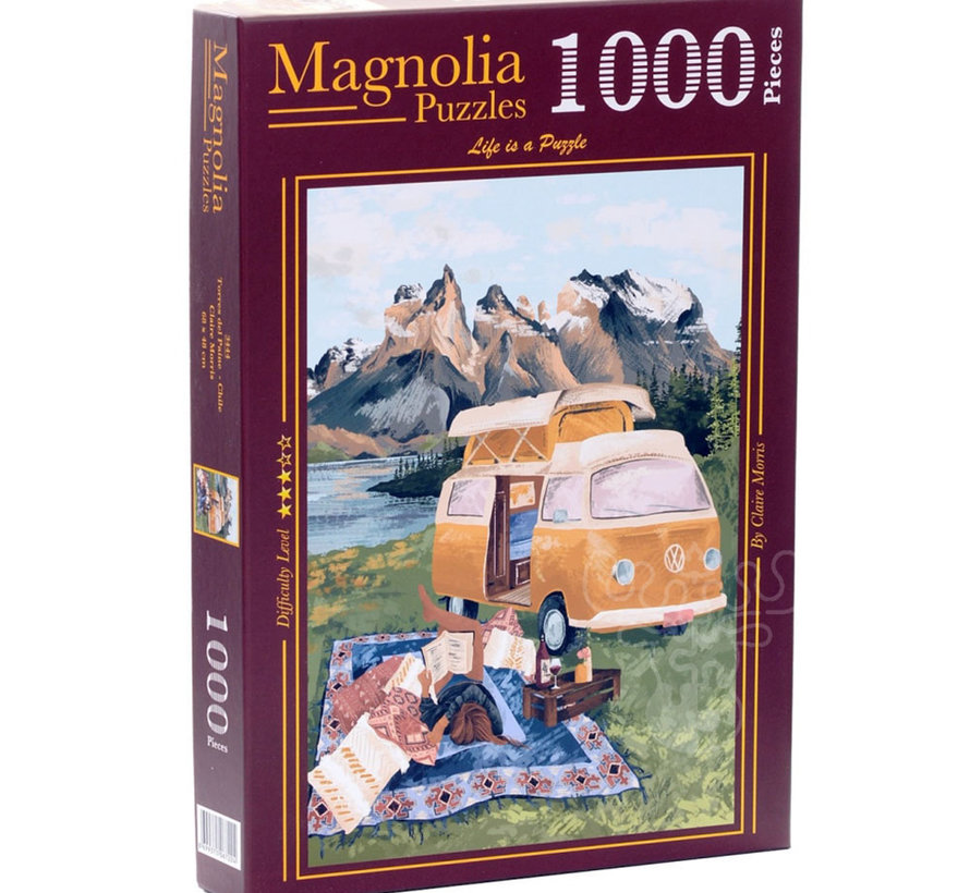 Magnolia Torres del Paine - Chile - Claire Morris Special Edition Puzzle 1000pcs