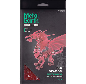 Metal Earth Metal Earth Iconix Red Dragon Model Kit