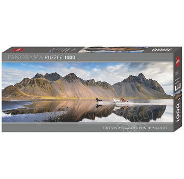 Heye Heye Edition Alexander von Humboldt: Iceland Horses Panorama Puzzle 1000pcs