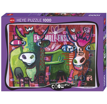 Heye Heye Cool Cattle: Striped Cows Puzzle 1000pcs