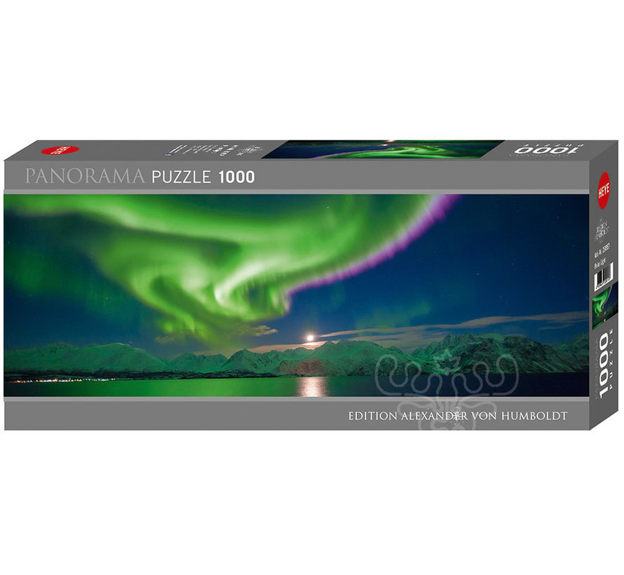 Heye Edition Alexander von Humboldt: Polar Light Panorama Puzzle 1000pcs