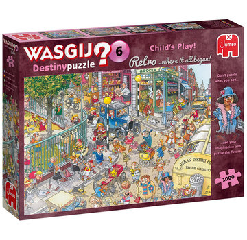 Jumbo Jumbo Wasgij Destiny Retro 6 Child's Play! Puzzle 1000pcs