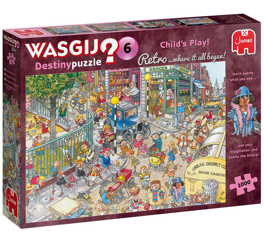 Jumbo Wasgij Destiny Retro 6 Child's Play! Puzzle 1000pcs