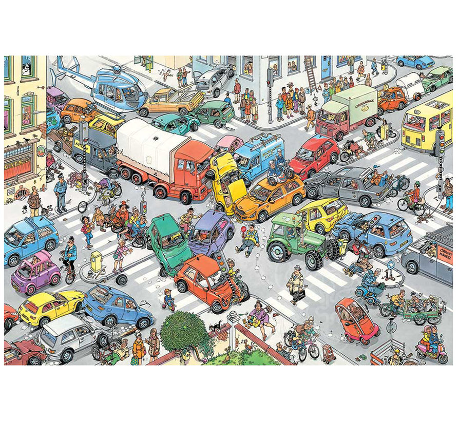 Jumbo Jan van Haasteren - Traffic Chaos  Puzzle 3000pcs