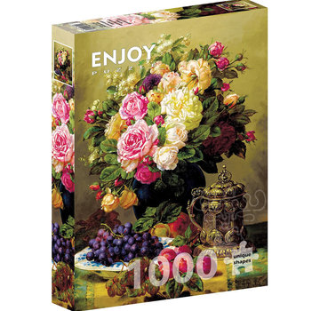 ENJOY Puzzle Enjoy Jean-Baptiste Robie: Still Life with Roses Puzzle 1000pcs