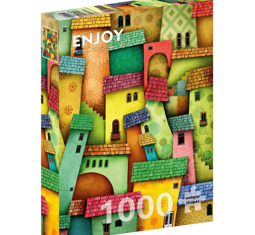 Enjoy Joyful Houses Puzzle 1000pcs