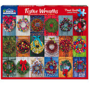 White Mountain White Mountain Festive Wreaths Puzzle 1000pcs