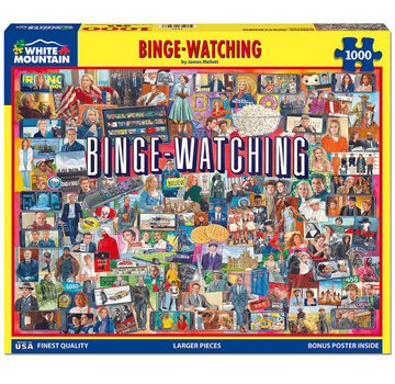 White Mountain White Mountain Binge-Watching Puzzle 1000pcs