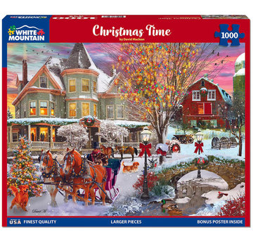 White Mountain White Mountain Christmas Time Puzzle 1000pcs