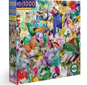 EeBoo eeBoo Hummingbirds and Gems Puzzle 1000pcs