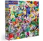 eeBoo Hummingbirds and Gems Puzzle 1000pcs