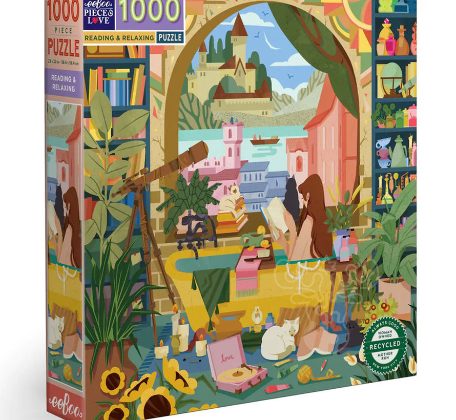eeBoo Reading & Relaxing Puzzle 1000pcs