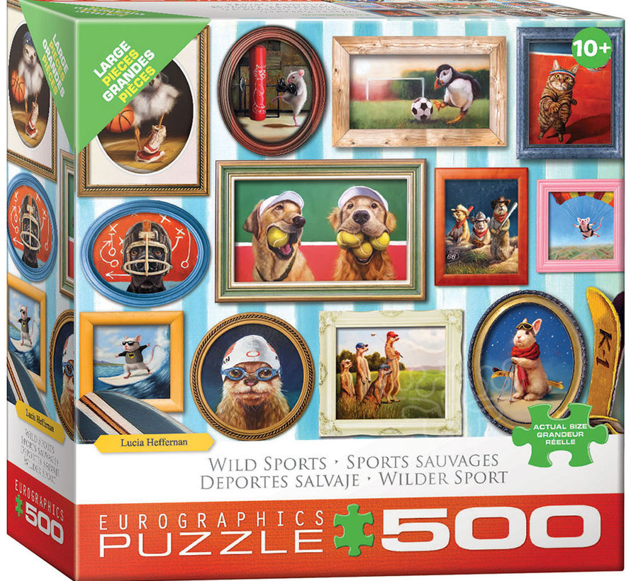 Eurographics Heffernan: World of Sports Large Pieces Family Puzzle 500pcs