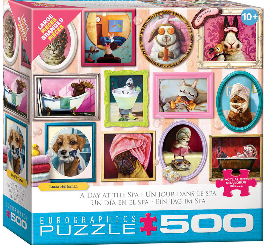 Eurographics Heffernan: A Day at the Spa Large Pieces Family Puzzle 500pcs