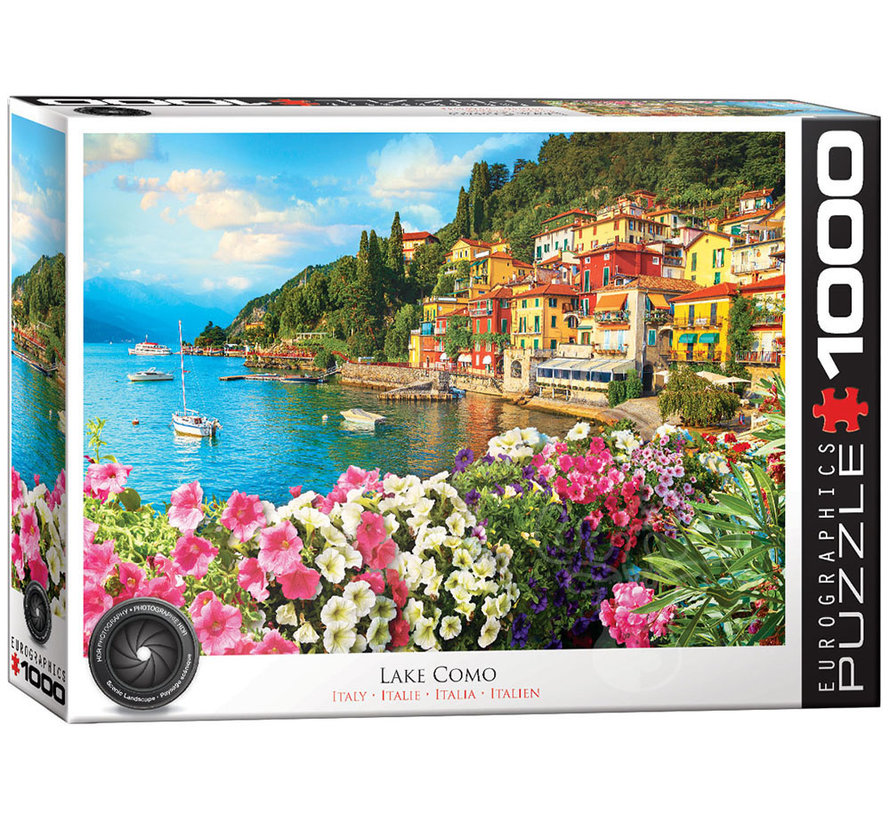 Eurographics Photography HDR: Lake Como, Italy Puzzle 1000pcs