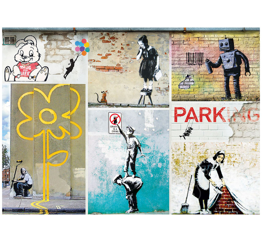Eurographics Fine Art Graffiti Street Art by Banksy Puzzle 1000pcs