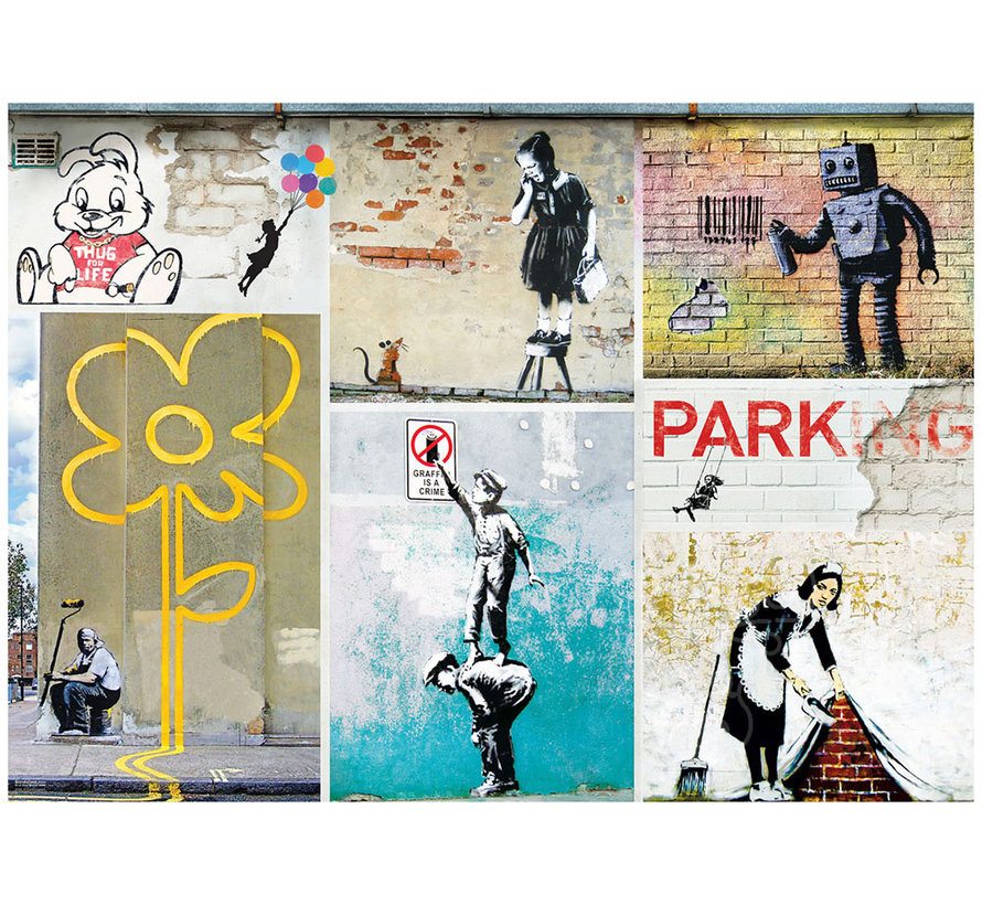 Eurographics Graffiti Street Art by Banksy Puzzle 1000pcs