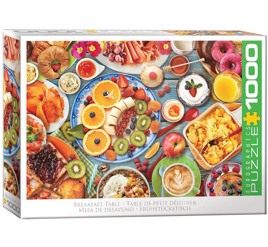 Eurographics Food: Breakfast Table Puzzle 1000pcs
