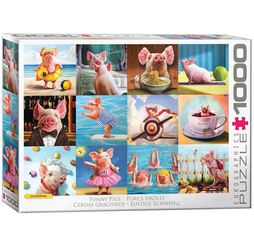 Eurographics Eurographics Heffernan: Funny Pigs Puzzle 1000pcs