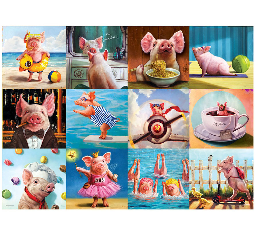 Eurographics Heffernan: Funny Pigs Puzzle 1000pcs