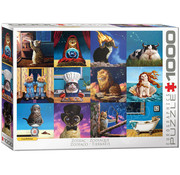 Eurographics Eurographics Heffernan: Zodiac Cats Puzzle 1000pcs