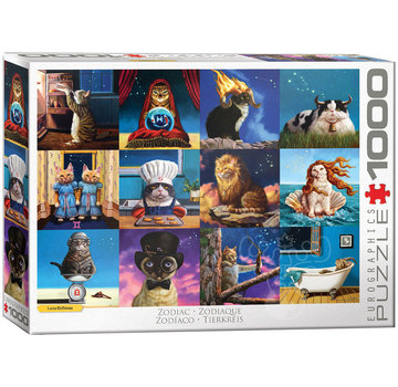 Eurographics Eurographics Artist Label Heffernan: Zodiac Cats Puzzle 1000pcs