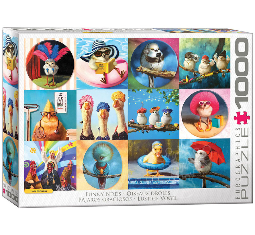 Eurographics Heffernan: Funny Birds Puzzle 1000pcs