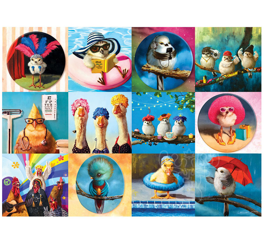 Eurographics Artist Label Heffernan: Funny Birds Puzzle 1000pcs