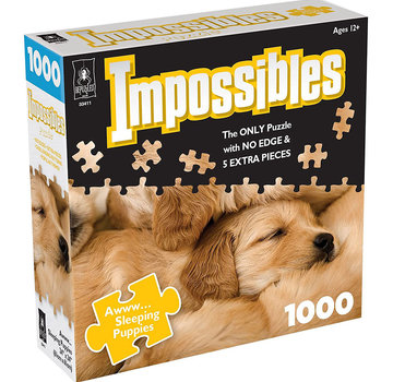 University Games BePuzzled Impossibles Awww...Sleeping Puppies Puzzle 1000pcs