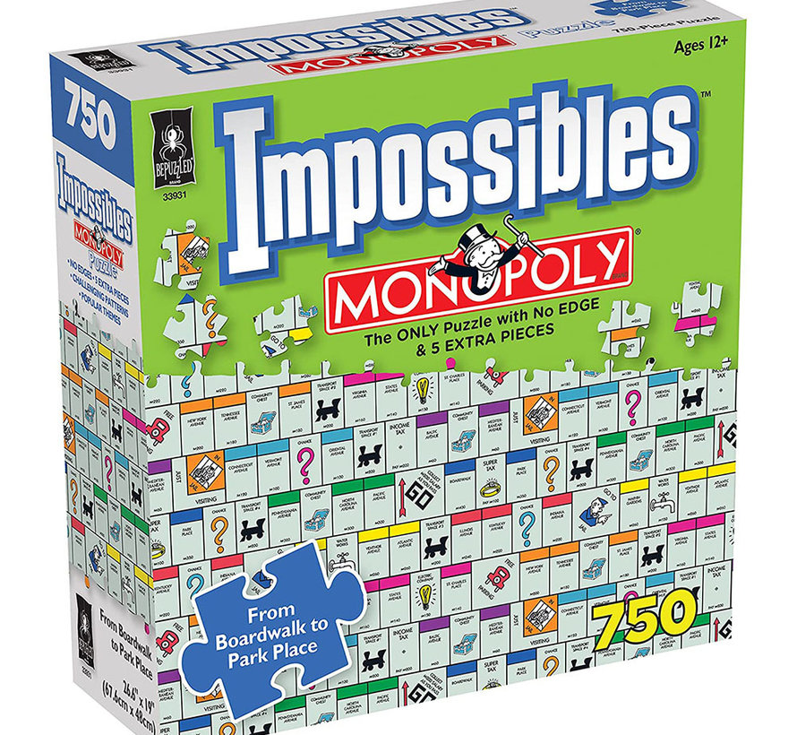 BePuzzled Impossibles Monopoly Puzzle 750pcs