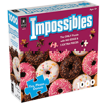 University Games BePuzzled Impossibles Yes, Please...Donuts Puzzle 1000pcs