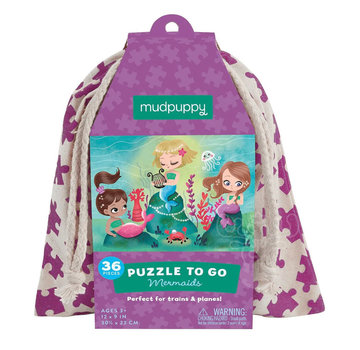 Mudpuppy Mudpuppy Puzzle to Go Mermaids Puzzle 36pcs