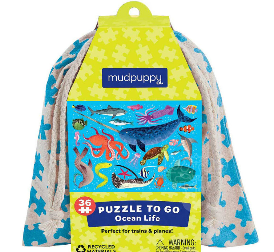 Mudpuppy Puzzle to Go Ocean Life Puzzle 36pcs