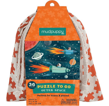 Mudpuppy Mudpuppy Puzzle to Go Outer Space Puzzle 36pcs