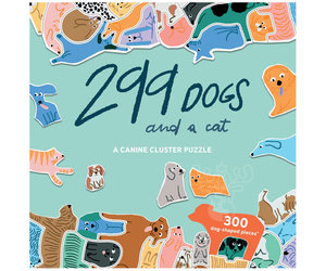 Laurence King 299 Dogs (and a cat) Puzzle 300pcs - Puzzles Canada