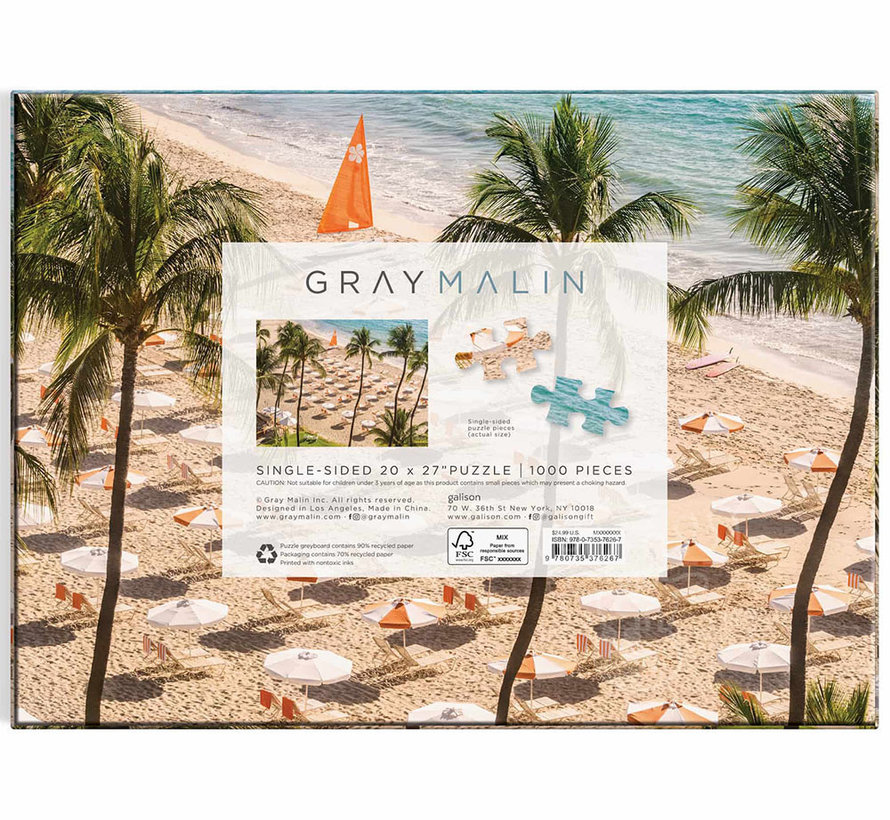 Galison Gray Malin The Beach Club Puzzle 1000pcs