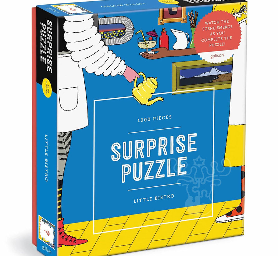 Galison Little Bistro Surprise Puzzle 1000pcs