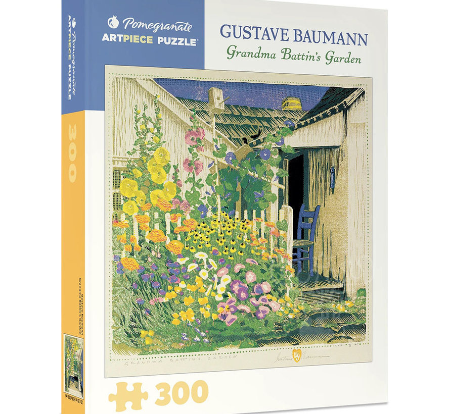 Pomegranate Baumann, Gustave: Grandma Battin's Garden Puzzle 300pcs