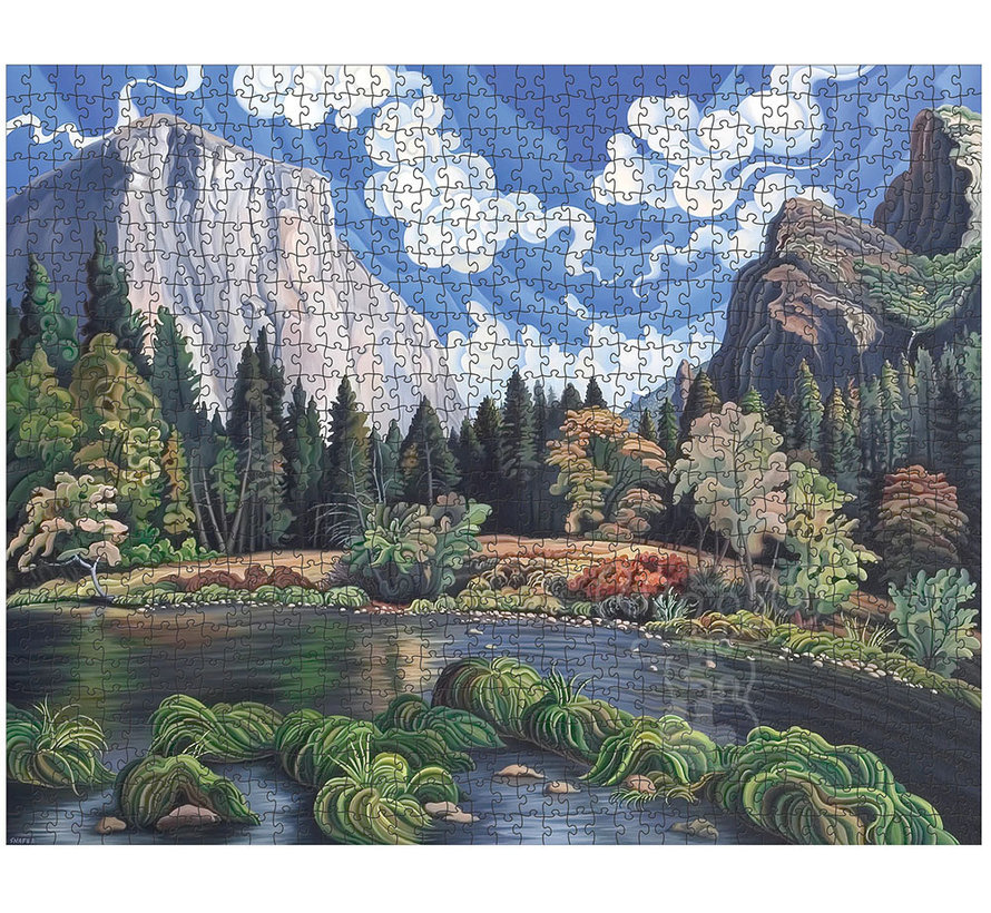 Pomegranate Shafer, Phyllis: Autumn in Yosemite Valley Puzzle 1000pcs