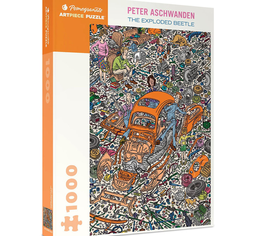 Pomegranate Aschwanden, Peter: The Exploded Beetle Puzzle 1000pcs