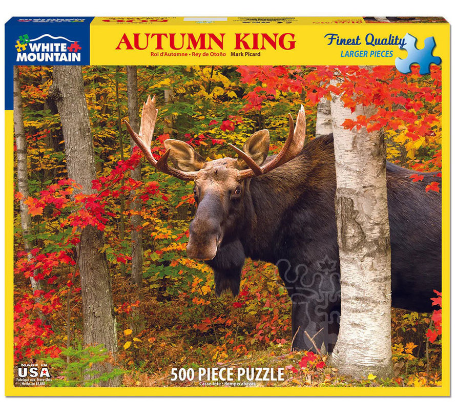 FINAL SALE White Mountain Autumn King Puzzle 500pcs