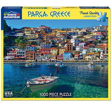 White Mountain White Mountain Parga Greece Puzzle 1000pcs